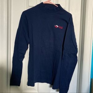 Navy Vail Mock Neck Sweatshirt